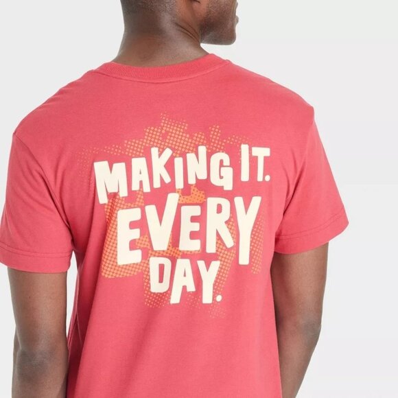 Black History Month Adult History To Be Made Short Sleeve T-Shirt Dark Red Sz M - Picture 3 of 6